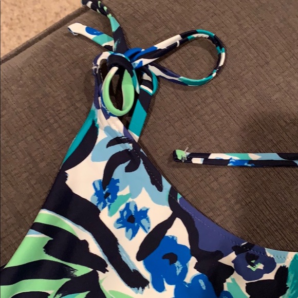 Floral one piece cheeky watercolor suit - Picture 2 of 7